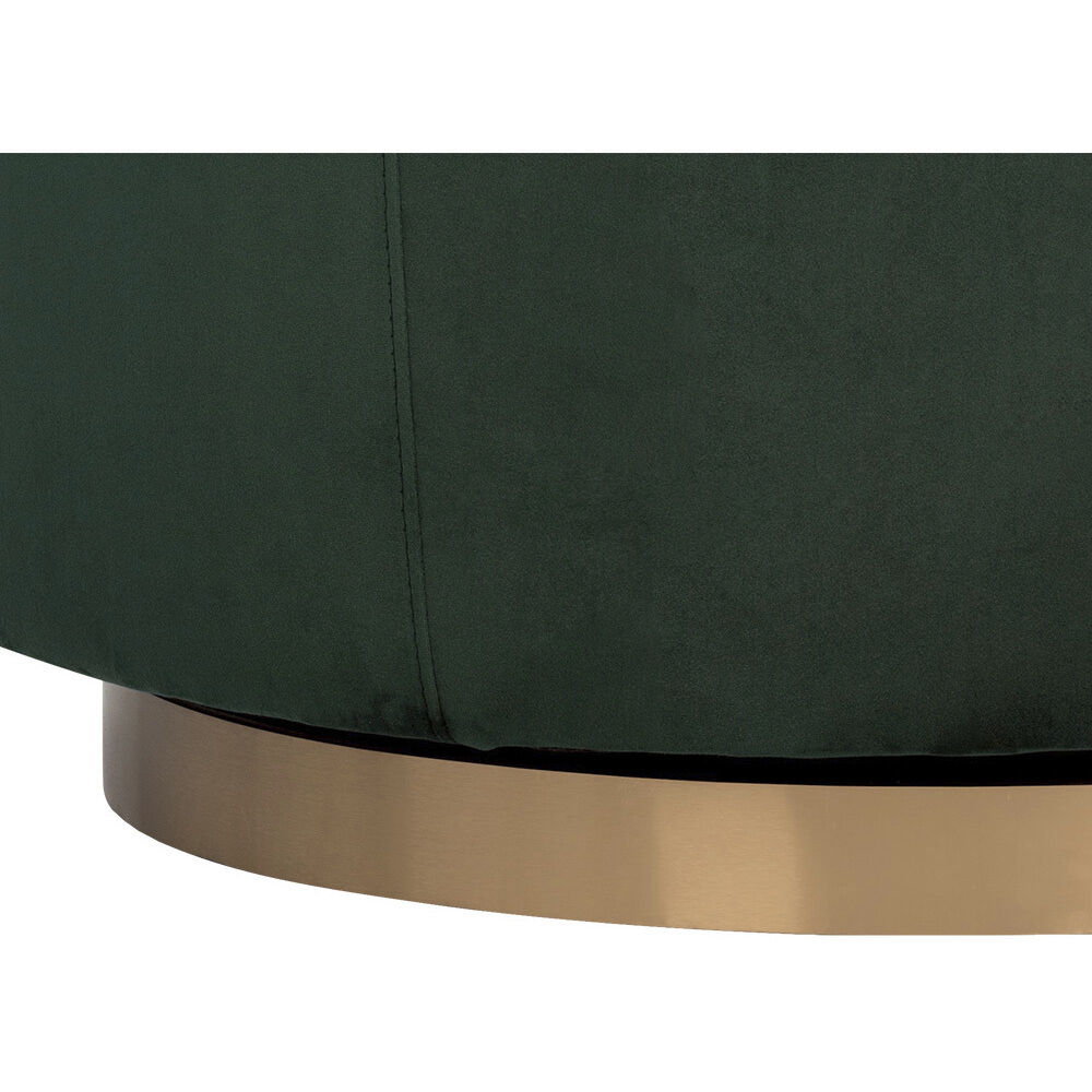 Hazel Gold / Deep Green Sky Swivel Lounge Chair, Swivel